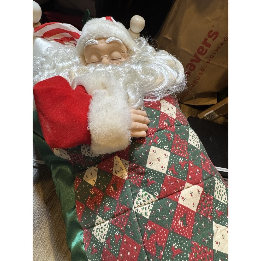 Motion‎ Santa Animated Electronic Snoring Whistling Christmas Animated Display